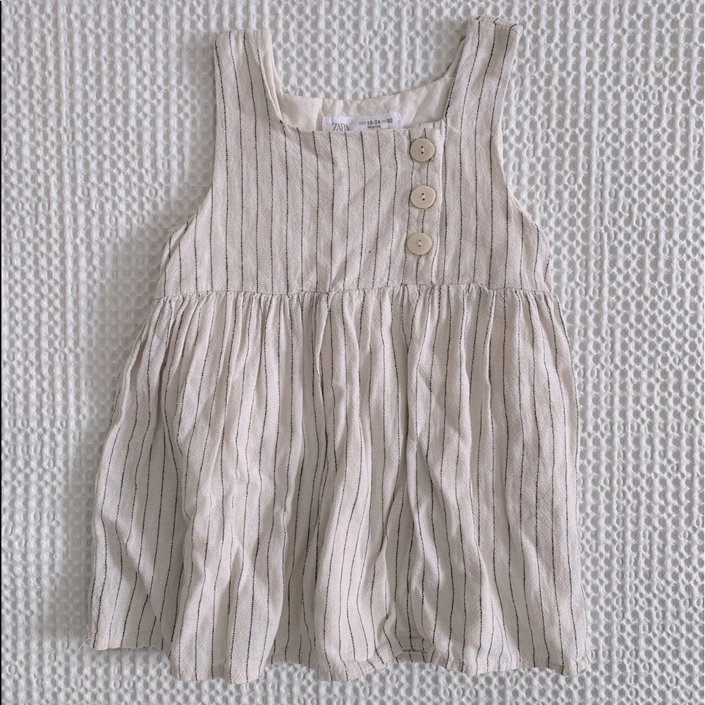 Zara Pinstripe Jumper Dress